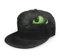 Oaieltj Unisex Baseballkappe Damen Herren Junge Mädchen Mode verstellbar 3D gedruckt Flat Bill Baseball Cap, Black Dragon Green Eyes, One size