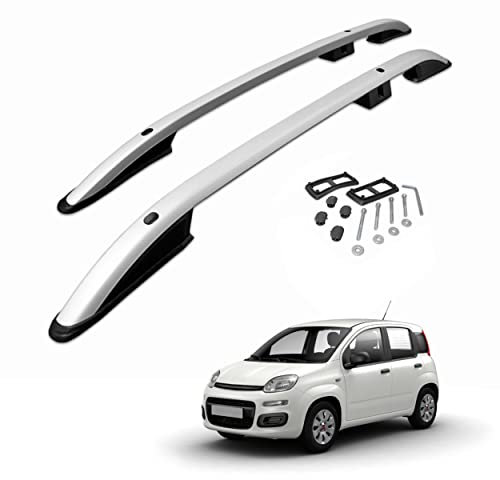 CHROMEMASTER | Dachreling Dachträger | Kompatibel mit FIAT Panda 2012+ ; Zur Befestigung der Dachgepäckträger, Dachboxen oder Dachfahrradträger | Robuste Konstruktion aus Aluminium