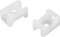 100 Piezas de Base de Bridas para Cables, Fijaciones de Bridas para Cables de Montaje en Sillín Reutilizables, Soporte para Cables Multiusos (HC-2Φ5 Blanco)