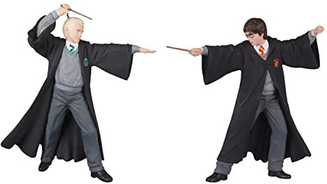 Hallmark Keepsake Kunststoff-Weihnachtsschmuck 2022, Harry Potter und die Kammer des Schreckens, 20. Jahrestag, The Dueling Club, 2 Stück