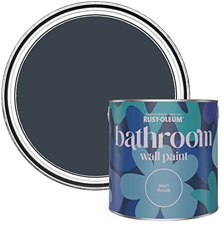 Rust-Oleum Black Water-Resistant Bathroom Wall & Ceiling Paint - Black Sand 2.5L