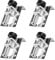 SZXMDKH Furniture Leveler, Heavy Duty Furniture Leveling Feet, Furniture Leg Leveler M10 Adjustable Leveling Feet for Tables, Shelving Units, Cabinets, Worktops with Lock Nuts(4 Sets)