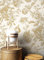 NEWROOM Tapete Beige Vliestapete Blumen - Blumentapete Floral Gold Creme Rosen Beton Romantisch inkl. Tapezier-Ratgeber