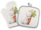 Küchen-Ofenhandschuhe und Topflappen-Set, Topflappen für Küche, Ofenhandschuh, Frühling, niedlicher Hasen-Druck, Ofenhandschuhe und Topflappen, Kochen, Backen. Ostergeschenke
