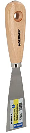 Spatel mit Holzgriff, Klinge 40 mm.
