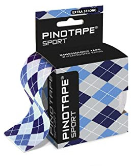 Pinotape Sport Tape - Blue Diamond - 5 cm x 5 m - wasserfestes Kinesiotape - extra starker Halt - latexfrei - sehr gute Hautverträglichkeit | 2 Tapes je 5 Meter = 10 m