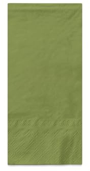 MANK Servietten in OLIVGRÜN aus 3-lagigem Tissue, 33 x 33 cm, 1/8 Falz, saugstarke Einmalservietten, 100er-Pack, Ideal für Hochzeiten Partys & Catering
