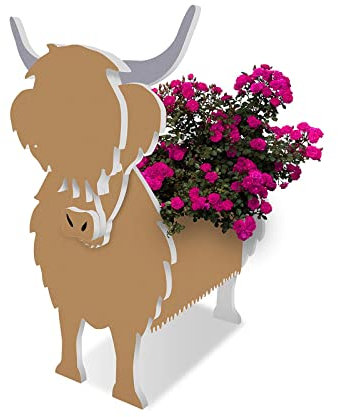 Tauzveok Pot De Fleur De Plante, Tête De Pot De Fleurs De Chien, Jardinières pour Déco D'Extérieur, pour Déco De Jardin, Cactus, Bureau, Idée Cadeau Parfaite Pots De Fleurs,Yak