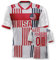 Usa Personalisiertes Weltmeisterschaft Fussball Trikot mit Ihrem Namen und Nummer für Herren Damen Kinder Casual Sport Fan T-Shirt Trikot Geschenk Rot Grau