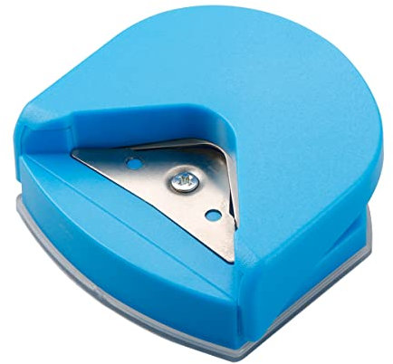 Corner Rounder Punch, GLADFRESIT 4mm Portable Round Corner Trimmer Cutter - Corner Cutter Tool for Card Photo DIY Projects Postcard Scrapbook (Blue)