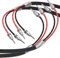High-End Lautspecherkabel, A Paar Lautsprecherkabel Flexibles Kabel Versilberte Banane Speaker Cable Lautsprecher Kabel mit hochwertigen Bananensteckern für High End Lautsprechersystem (2.5m)
