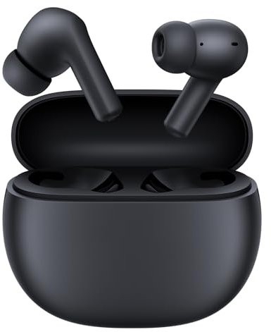 Xiaomi Redmi Buds 4 Active, Driver Dinámico 12mm, Bluetooth 5.3 Auriculares Inalambricos, 28 Horas de batería, Cancelación de Ruidos, IPX4 Resistentes al Agua,Controles Táctiles, Micrófono, Negro