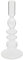 Atmosphera - Chandelier en verre h22cm transparent