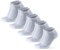 DANISH ENDURANCE Kurze Laufsocken, 3 & 5 Paar Sommer Sportsocken, Schweißableitend, Unisex, für Damen & Herren, Weiß 5 Paar, 43-47