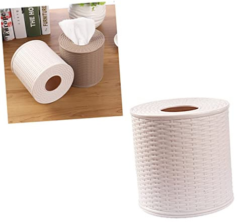 Amosfun Kasten Taschentuchhalter Kristalldekor Metallklammern Container Papiertücher Gewebeabdeckung Seidenpapierhalter Toilettenpapier Tissue-Box Abdeckrahmen Lagerregal Halterung