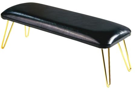 Generic Nail Pillow Hand Rest,Nail Arm Rest Cushion,Manicure Nail Rest,for Nail Techs Use, Black and gold