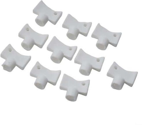 SMZhomeone Radiator Valve Keys White Plastic Radiator Bleeder Key Heater Bleed Key Wrench 10PCS Heater Bleed Tool For Plumbing