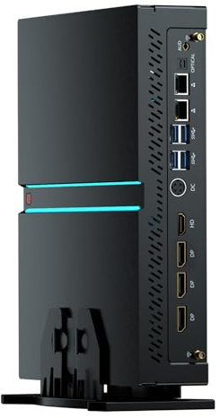 Thdeukoty Mini Gaming Pc Core i9-14900F(up to 5.8GHz) with RTX4070, Small Desktop Computers Win 11 Pro, 64G DDR5 RAM/2T M.2 SSD/WIFI6E/BT5.3/Dual LAN/USB 3.2/8K HDMI DP, Four Display for Game/Design