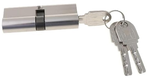 FADGOODSerrure De Porte Et Fenêtre À Double Ouverture, Cylindre De Sécurité, Clé Antivol, Serrure De Porte D'entrée En Laiton, Noyau Allongé,D 90mm