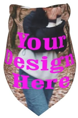 Personalisiertes Hundehalstuch – Individuelle Haustier-Halstücher Mit Text/Foto, Dreieckiges Hundehalstuch, Waschbares Halstuch Für Hunde, Für Kleine Und Mittelgroße Hunde, Individuelles Design,