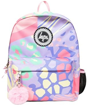 hype Mädchen Pastel Prints Badge Rucksäcke, Multi, Einheitsgröße