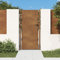 ZEYUAN Puerta de jardín Acero corten 105x205 cm, Puertas para Jardin, Puertas De Exterior, Valla Jardín, Rejas para Puertas De Entrada153207