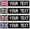 2PCS Customized Name Patches, Personalized Tactical Morale Embroidered Name Tapes with British Flag Patch for Tactical Backpacks Hats Caps Bags Military Vest (L1)