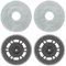 Wischpads mit Wischplatten Ersatzteile für Dreame L10S Pro Ultra Heat / L10S Ultra Gen 2 / L20 Ultra / L40 Ultra / X40 Ultra / X40 Master / X30 Ultra/Mova E30 Ultra Roboter Staubsauger (2+2 Stück)