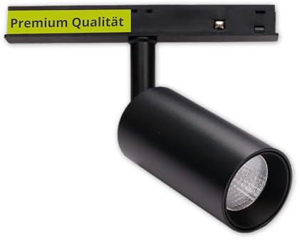 INNOVATE MagPro48 1 Phasen Schienensystem LED Deckenstrahler Schwenkbar [620lm UGR< 19 7W CRI90] Deckenspot Schienensystem Lampen I Deckenspots Schwarz LED Deckenlampe Deckenbeleuchtung Magnetschiene