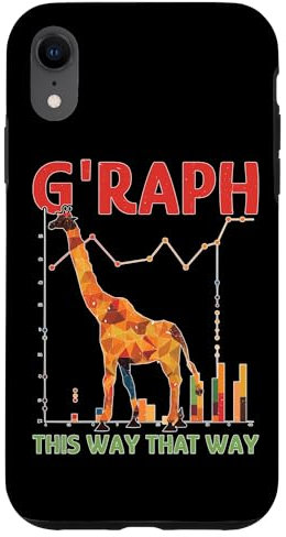 Hülle für iPhone XR G'Raph This Way That Way Mathe-Wortspiel-Geek