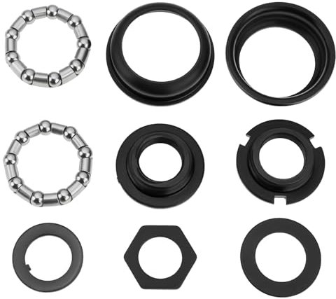 Create idea 1 Juego de Copa de Pedalier de Bicicleta Carnk 5/16x9 24TPI Juego de Bicicleta BMX Cruiser Compatible con BMX Compatible con Bicicleta Cruiser Bicicleta Negra