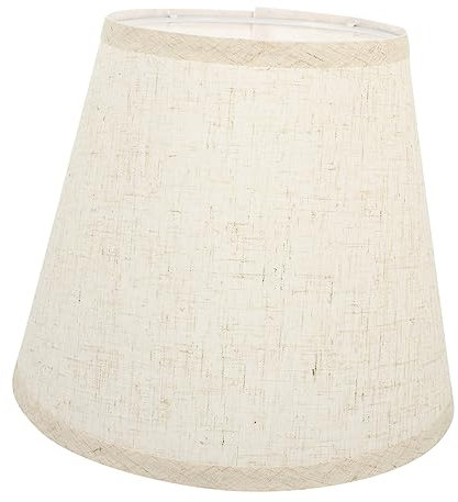 Garneck Eleganter Leinen Lampenschirm Für Tischlampe Halbrundes Design Für Schlafzimmer Und Wohnzimmer Vintage Und Stilvolle Beleuchtung Fassung Einfach Zu Handhaben Pflegen