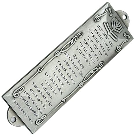 YCHUCH Luxuriöse Türdekoration im spanischen Stil, Antik-Finish, Metall-Mesusa, Wand, Vintage, religiöse Plaketten