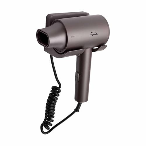 JATA JBSC1440 - Secador Pelo Compacto. Secador Pelo con Soporte. 2200 W. 1 Concentrador. 3 Temperaturas. 2 Velocidades. Motor DC. Secado Muy Rápido. Gran Caudal de Aire. Filtro Extraíble.