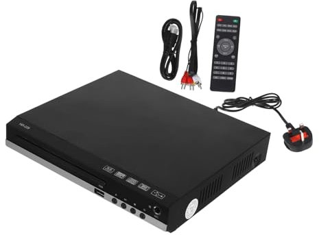SHINEOFI Hd Dvd Player for Home Entertainment Multi Region Dvd Player Mini Cd Stereo System Convenient for Music and Movies