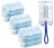 30 Pcs Flash Dust Magnet, Blue Dust Magnet Refills, Disposable Fluffy Dusters Refills, Superfine Dust Magnet Starter Kit with Handle for Cleaning Home, Furniture, Offices, Blinds, Car