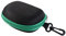 Custodia pieghevole per occhiali da sole, con clip per cintura, con cerniera, custodia per occhiali portatile, Verde