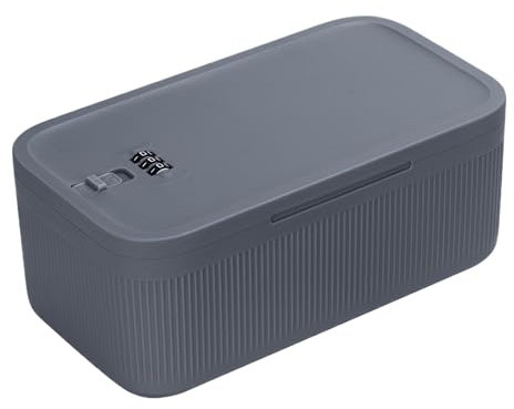 Générique Boîte De Rangement Verrouillable,Conteneur Téléphonique à Code Secret - Conteneur à Médicaments Portable Verrouillable pour Bateau, Maison, Camping, Avion, Garage, École,