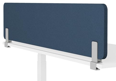 FocusWall ATT1806 – Akustik-Auftischwand 1800×600 mm inkl. Tischklemmen – Schreibtisch Trennwand – Made in Germany