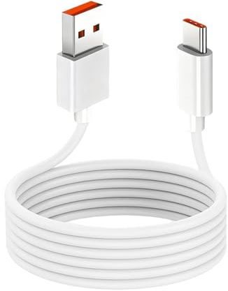 Quwem 5M Ultra Long USB C Cable，USB A to USB C Charging Cord Power Extension Cable Overlength Type C Charging Cable Fast Charge Compatible for Security Cameras Phones Tablets Switch