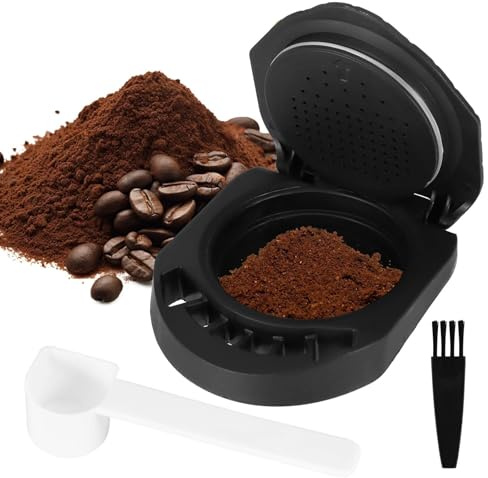 Reusable Coffee Adapter for Dolce Gusto Brewers | Refillable Coffee Ground Capsule Converter Adapter Compatible with EDG 305/EDG 606/Piccolo XS/Genis Mini/Genis S Plus