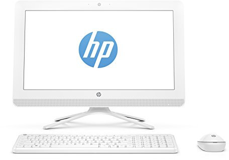 HP All-in-One 20-c024nl - Ordenador de sobremesa (8 GB, Pantalla de 19,5 Pulgadas, Celeron J3060, Disco Duro de 1000 GB, Intel HD Graphics, Color Blanco)