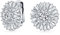 Braut Hochzeit Cz Baguette Pave Runde Cubic Zirkonia Clip Auf Ohrringe Für Frauen Nicht Durchbohrt Ohren Silber Plattiert Messing