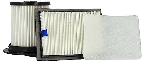 vhbw Filter-Set kompatibel mit Dirt Devil M2725-4, M2725-5, M2725-6, M2725-7, M2725-8, M2725-9, Popster, Power Cyclone Staubsauger - 3x Filter