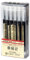 Gel Ink Pen Japanese Style Liquid Ink Rollerball Pens Quick-Drying 0.35mm Ultra Fine Point Ballpoint Maker Pen Premium for Office School Stationery Supply,12 Pcs/Set, Black