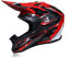 Casco da Motocross Uomo Nero e Rosso Casco Integrale MTB Enduro con Fodera Rimovibile, Casco Cross Adulto Professionale Casco Motociclista per Downhill Moto Offroad Scooter Sport,S