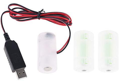 NOWON AM2 LR14 C Battery Eliminator 2m USB Powered Replace 1 to 4pcs 1.5V C Battery