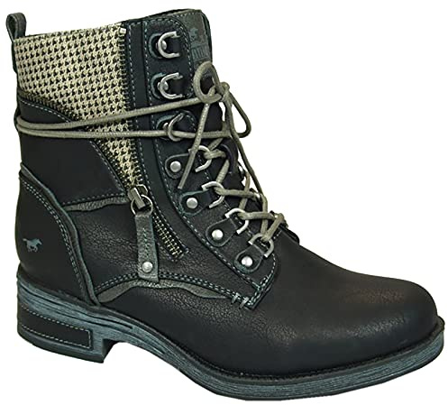 Mustang 1293-601, Botas Cortas al Tobillo Mujer, Schwarz, 37 EU