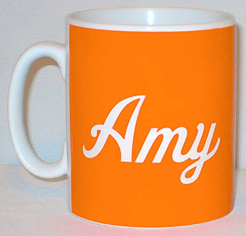Personalised Orange Ceramic Print Mug