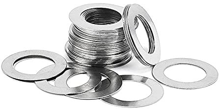 xinyuan Unterlegscheiben 10 stücke M9 bis M40 304 Edelstahl ultradünne Flache Waschmaschine, um ultradünne Scheibe einstellen Dicke Dicke 0,1 0,2 0,3 0,5 mm DIN988.